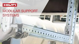 COMPARISON of Hilti modular support systems vs traditional welding methods [upl. by Mellitz]