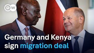 GermanyKenya migration deal prompts brain drain fears  DW News [upl. by Enomahs]