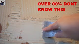 How to easily remove tile adhesive from walls 98 dont know this [upl. by Amye]