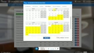 Calendario Laboral Configuración [upl. by Bibbye]