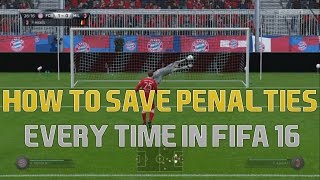 How to SAVE penalties every time  FIFA 16 Tutorial [upl. by Der637]