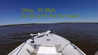 Deb learns to drive the boat up the Calcasieu Ship Channel [upl. by Rojas403]