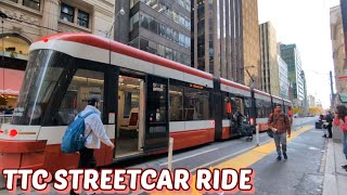 TTC 501 Off Route Streetcar Ride from Spadina Avenue to King Station [upl. by Makell86]