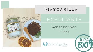 Mascarilla facial exfoliante de café y aceite de coco [upl. by Hutchins]