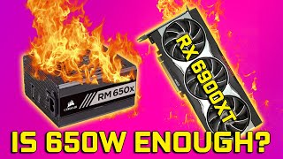 RX 6800XT amp 6900XT Power Supply Requirements  Minimum PSU Wattage [upl. by Elsworth775]