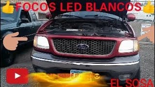 COMO🤔CAMBIAR👍LOS😄FOCOS DE UNA😮FORD F150 2002 TRITON POR LED BLANCOS [upl. by Rand]