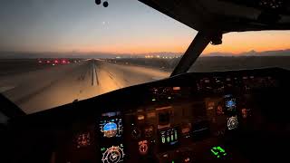 IRANAIR TAKEOFF FROM RUNWAY 21 OF URMIYA AIRPORT WITH FOKKER F100 AT NIGHTOITROMH [upl. by Llenyar]