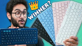 Logitech K380 Vs Rapoo E9050  Best Multi Device Wireless Keyboard For Your Work Desk [upl. by Martina]