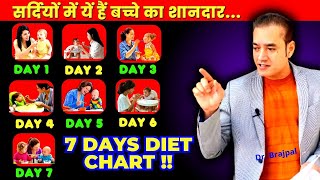 7 DAYS BABY FOOD CHART IN WINTERS BY DR BRAJPAL [upl. by Inus]