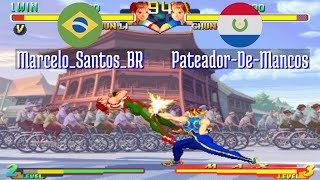 FT5 sfa2u MarceloSantosBR BR vs PateadorDeMancos PY SF Alpha 2 sfa2 Fightcade Aug 24 [upl. by Guildroy]