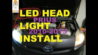 Toyota Prius LED HEADLIGHTS Upgrade  3rd Gen WX30 2010 2015 Prius HighLight LED Conversion [upl. by Airbas35]