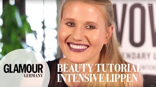 Tipps für intensive Lippen I how to Lippenstift richtig auftragen I GLAMOUR x Smashbox Tutorial 💄 [upl. by Nawram701]