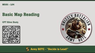 Basic Map Reading  MSL101 Lesson 04  ROTC [upl. by Katharyn491]