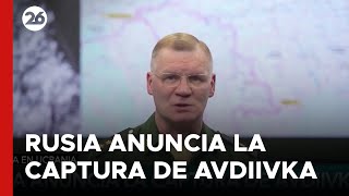 Así anunció el Ejército de Rusia la toma de Avdiivka [upl. by Atiner]