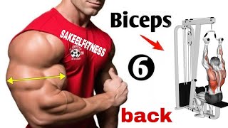 back and bicep workoutbiceps workoutbicep workoutback workoutback and biceps [upl. by Osithe]