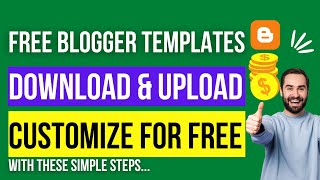 Free Blogger Templates  How To Download And Upload Free Blogger Template [upl. by Klarrisa399]