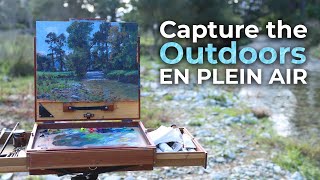 Outdoor Oil Painting  Manaroa Stream  Painting a STUNNING stream en plein air [upl. by Analak]