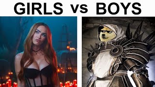 BOYS VS GIRLS MEMES GAMING V3 [upl. by Aeslahc573]