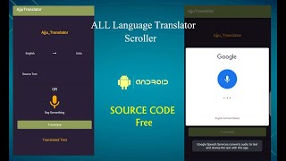 Create Language Translator App Using Android Studio  with Source Code  AjjuVirus [upl. by Yelrac]