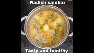 RADISH SAMBARMULLANGI SAMBAR TASTY AND AUTHENTIC RECIPE [upl. by Ettennod]