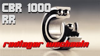 DO IT YOURSELF  Radlager wechseln  CBR 1000 RR [upl. by Odlauso870]