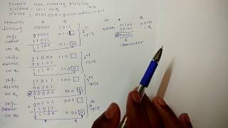 5 Binary Division method Restoring and Nonrestoring Division Algorithm [upl. by Hevak107]