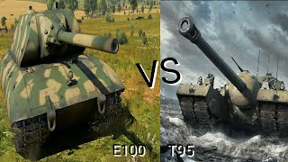 War Thunder E100 VS T95 Ps4Pro [upl. by Hailed410]