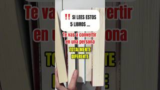 📚 5 LIBROS PARA TRANSFORMAR TU VIDA desarrollopersonal librosautoayuda librosrecomendados [upl. by Folberth206]