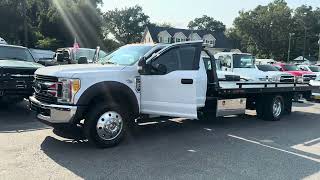 2017 Ford F550 tow truck flatbed rollback for sale extended cab rare condition being extra clean [upl. by Urien]