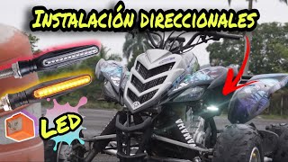 Como poner luces direccionales a tu CUATRIMOTO  FACIL Y RAPIDO motovlog [upl. by Irrep697]