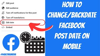 How To Change TimeDate in Facebook Post  How To Backdate Facebook Post [upl. by Sofer418]