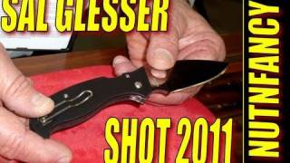 Nutnfancy 2011 SHOT Show Spyderco with Sal Glesser [upl. by Ronym]