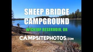 Sheep Bridge Campground  Wickiup Reservoir OR [upl. by Eudoxia683]