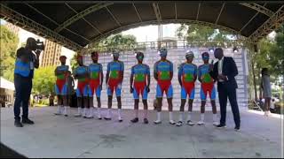 Team presentation Eritrean cycling 🇪🇷✊🏾💪🏾 [upl. by Novit]