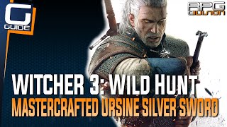 Witcher 3 The Wild Hunt  Mastercrafted Ursine Silver Sword Diagram Location [upl. by Aymahs]