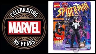 NEW MARVEL LEGENDS VENOM REVEAL SPIDERMAN RETRO SERIES MARVEL 85TH ANNIVERSARY LETS TALK [upl. by Eleynad]