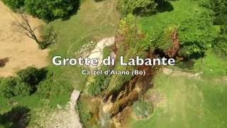 Grotte di Labante in volo  Castel dAiano Bo [upl. by Normak]