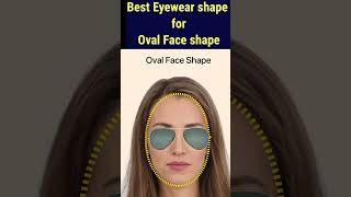 Best suited Frames and Sunglasses for Oval Face shape faceshapes eyeglasses [upl. by Errot]