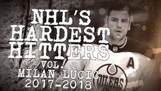 Best Milan Lucic hits from 2017–18  NHL’s Hardest Hitters [upl. by Werna935]