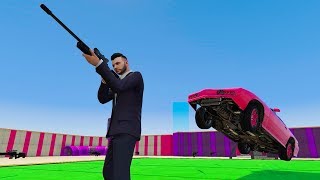 Snipers VS Flying Cars Minigame  GTA V Online Funny Moments  JeromeACE [upl. by Devonne]