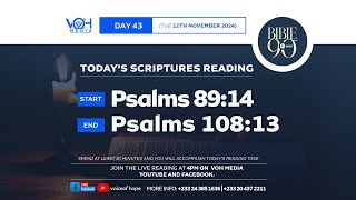 BIBLE IN 90 DAYS  DAY 43 [upl. by Ohcirej]