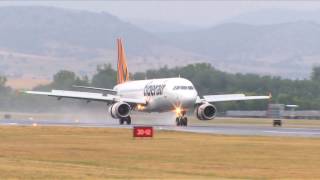 Tigerair First Flight at Canberra Airport [upl. by Awad]