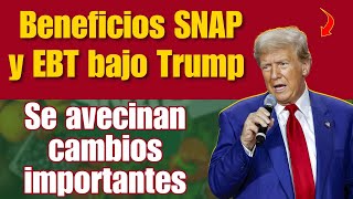 Beneficios SNAP y EBT bajo Trump  Se avecinan cambios importantes [upl. by Anuhsal]