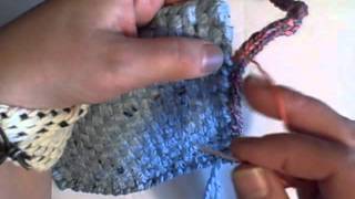 how to stitch spool knitted cord to finished edge by Noreen CroneFindlay cavi [upl. by Eilsehc]