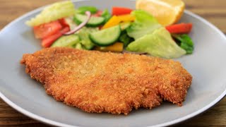 Chicken Schnitzel Recipe  How to Make Chicken Schnitzel [upl. by Canotas]