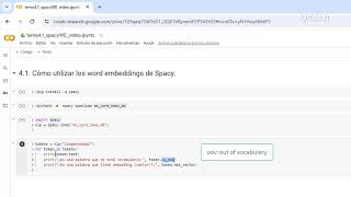 41 Cómo usar los embeddings de Spacy Parte 1 [upl. by Elinnet]