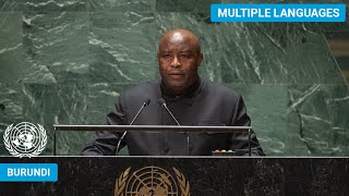 🇧🇮 Burundi  President Addresses United Nations General Debate 78th Session  UNGA [upl. by Etsyrk]