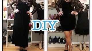 Refashionable DIY Black Dress [upl. by Eilyk]