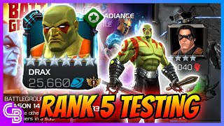 6 Star Rank 5 Ascended Drax Testing  Marvel Contest of Champions [upl. by Epolenep590]