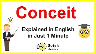 What is Conceit  Explained in English  Literary term  Easy Explanation shorts [upl. by Darcie535]